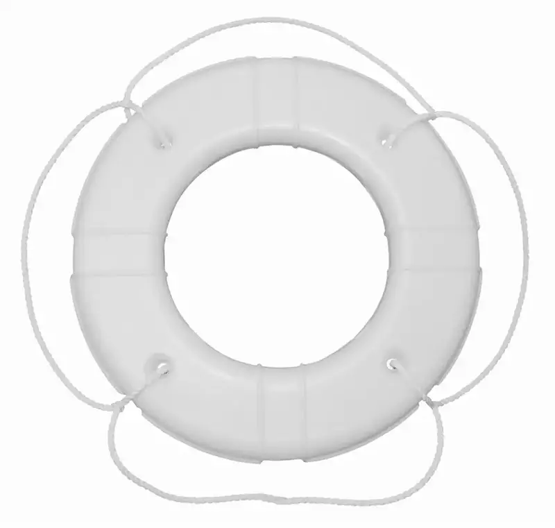 30-Foot White Polyethylene Shell Life Rope – Uv-Resistant Marine Grade 1