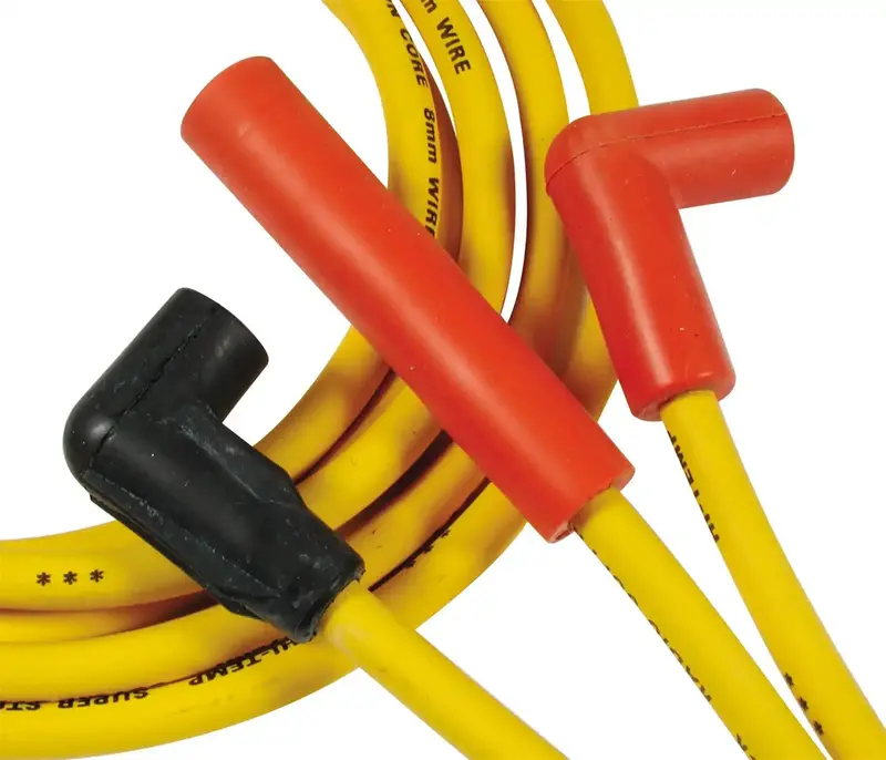 Accel 4093 Super Stock Spark Plug Wire Set – 8Mm Graphite Core, Yellow Jacket, Custom Fit 1