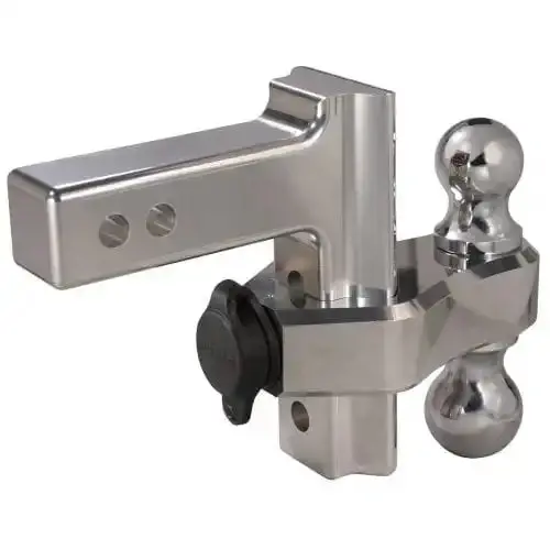 Adjustable Aluminum Trailer Hitch Receiver – 6-Inch Drop, Lightweight & Corrosion-Resistant 1