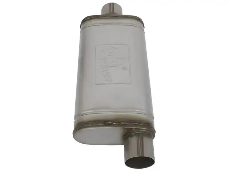 Afe Machforce Xp Stainless Steel Muffler – 3-Inch Inlet, Offset Outlet, 18" Length 1