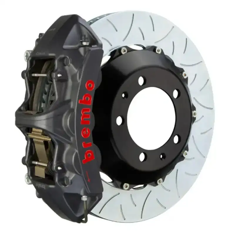 Brembo Front Brake Kit For 1989–1999 Ferrari 348 & F355 – 6-Piston Calipers With 355X32Mm Two-Piece Slotted Rotors (Type-3 Black Finish) 1