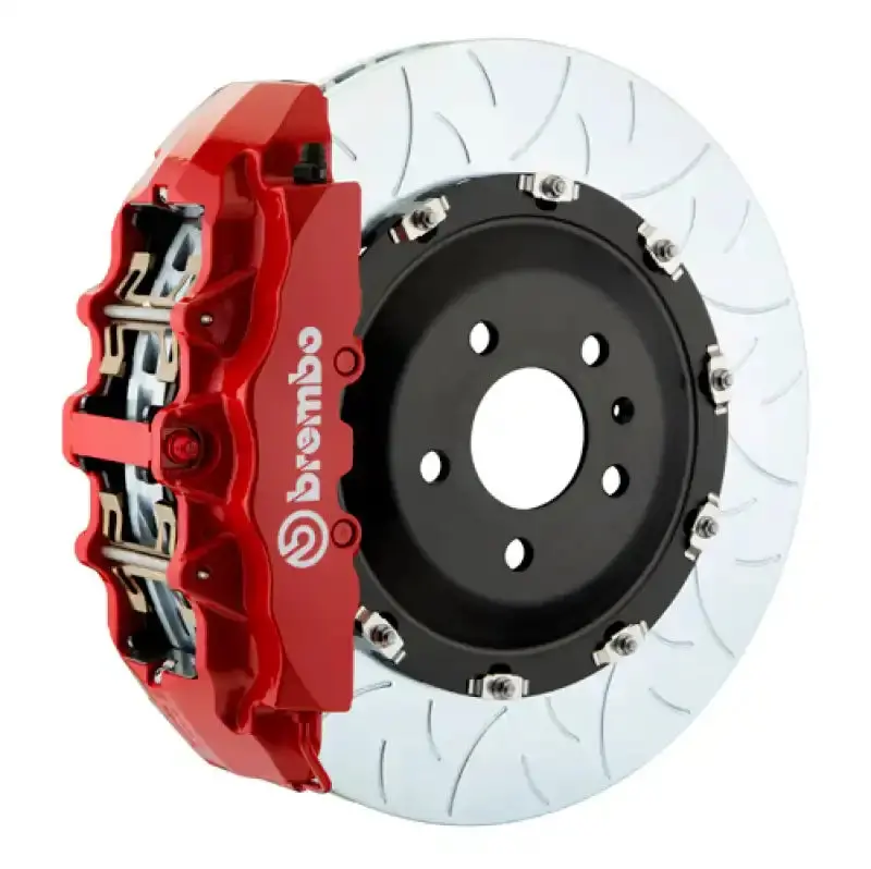 Brembo Gt Bbk – Front 6-Piston Caliper System With Slotted 380X34Mm Two-Piece Rotors For 2017–2020 Audi Rs3 1