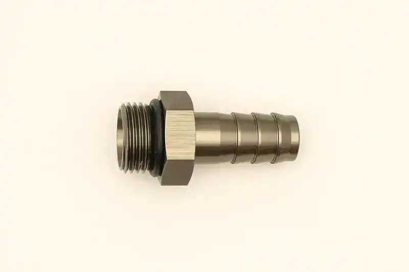 Deatschwerks 8An Orb Male To 1/2-Inch Male Triple Barb Fitting – Includes O-Ring 1