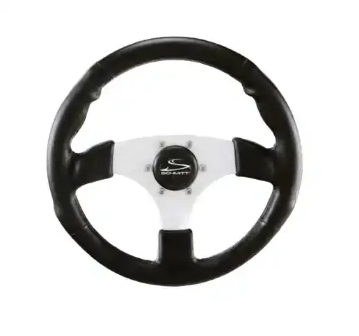 Fantasy Custom Steering Wheel – Sleek All-Black Design With Sporty Grip 1