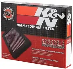 K&N Su-2599 High-Flow Replacement Air Filter – Washable & Reusable Design 1