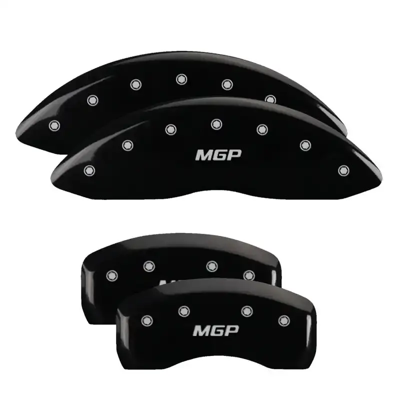 Mgp 4-Piece Caliper Cover Set – Engraved Black Finish With Silver Accents 1
