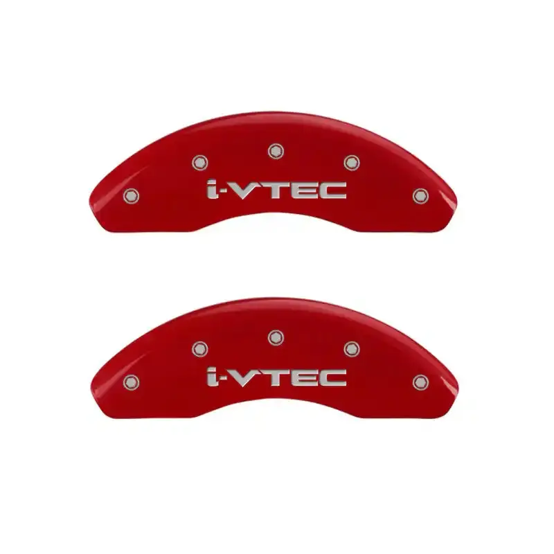 Mgp Engraved Caliper Covers – Front Pair, I-Vtec Red Finish With Silver Accent 1