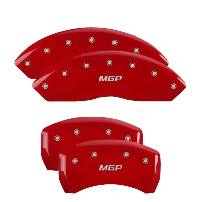 Mgp Engraved Caliper Covers – Red Finish With Silver Lettering For 2017 Acura Ilx 1