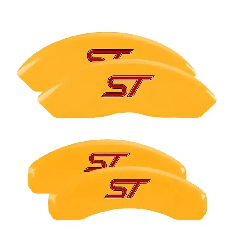 Mgp Yellow-Anodized Engraved 4-Piston Caliper Covers – Front & Rear Set 1