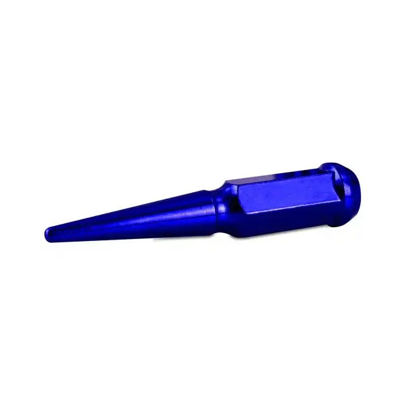 Mishimoto Blue Anodized Steel Spiked Lug Nuts – 32-Piece Set, M14×1.5 Thread Pitch 1