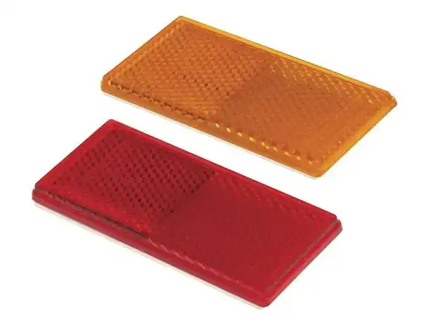 Oem-Style Yellow Rectangular Reflector – Dot Compliant 1