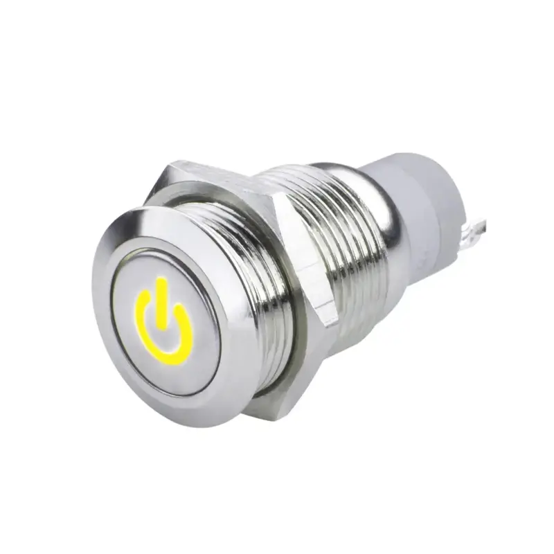 Oracle Lighting 2057-006 Yellow Flush-Mount Led Power Switch With Illuminated Symbol 1