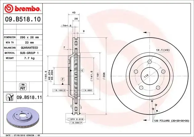 Premium Oem-Style Disc Brake Rotor — Direct Replacement For Multiple Vehicle Applications 1