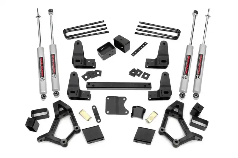 Rough Country 4- To 5-Inch Suspension Lift Kit With Premium Tuned Shocks 1