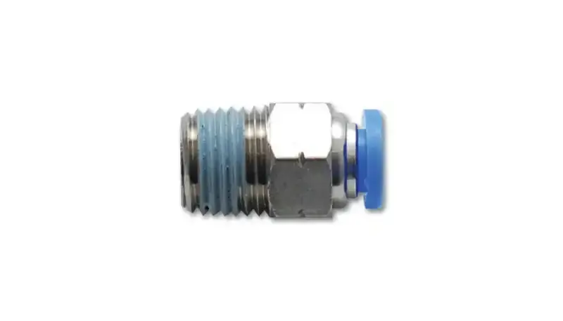 Vibrant 1/8" Npt Male Straight Pneumatic Vacuum Fitting For 3/8" (9.5Mm Od) Tubing 1