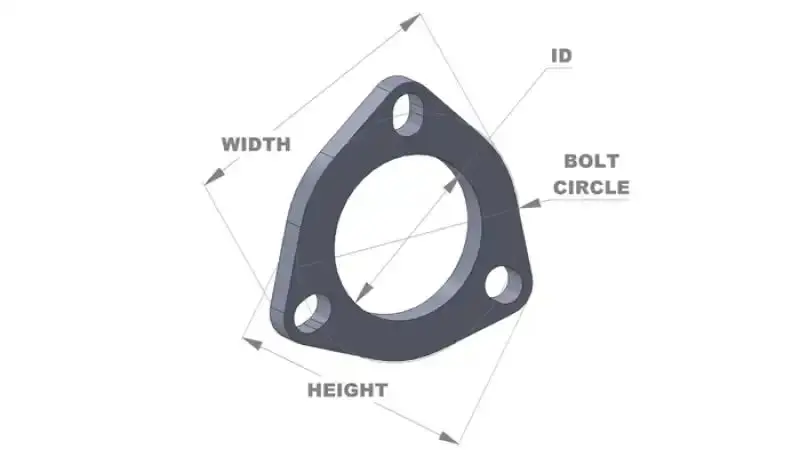 Vibrant Performance 3-Bolt Stainless Steel Exhaust Flanges – 3-Inch Id, Pack Of 5 1
